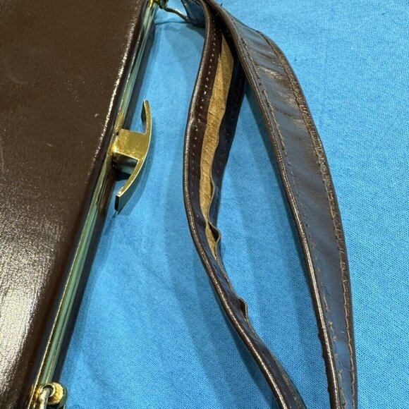 VTG James Florsheim London for Woodward and Lothrop Brown Leather Tailored Purse - Picture 15 of 15